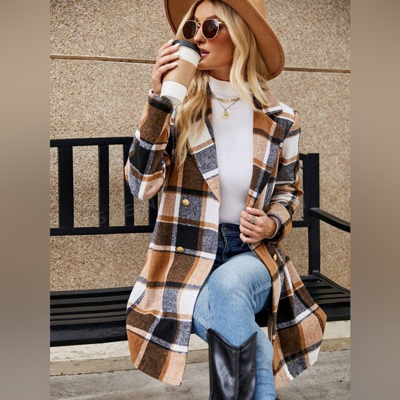 Brand New Never Worn Soft Plaid jacket - Picture 3 of 6